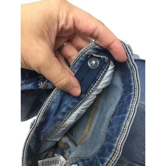 SO Size 14 Plus Girls Adjustable Denim Shorts with Pockets - Picture 7 of 8